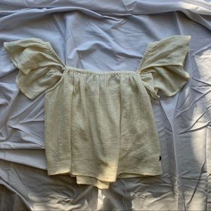 Roxy Off the Shoulder Cropped Tee